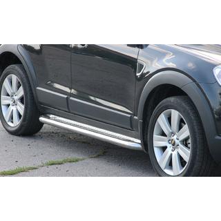 Praguri Laterale Premium (2 buc, Inox) Chevrolet Captiva 2006-2019 foto 1