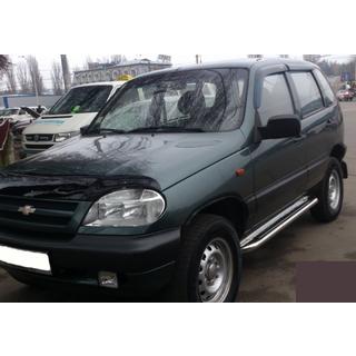 Praguri Laterale Premium (2 buc, Inox) Chevrolet Niva 1998-2020 foto 2