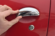 Citroen C-1 2005-2014 Capace manere usi inox 2 bucati, Carmos - Otel Turcesc foto 8