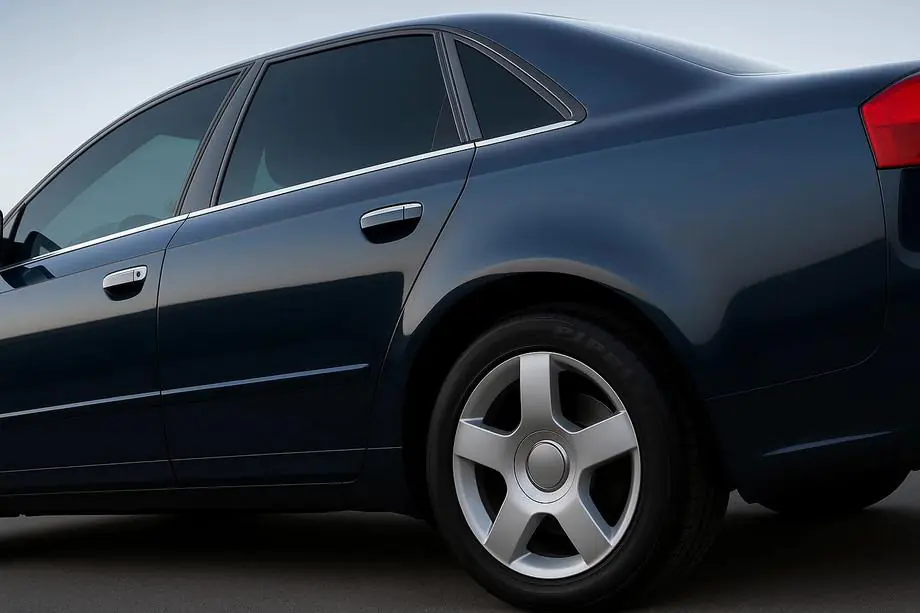 Audi A4 B7 2004-2008 Molduri inferioare geam otel inoxidabil (6 buc) Foto 1