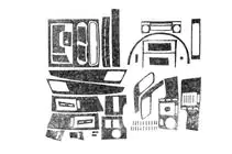 Mercedes Sprinter W906 2006–2018 Kit ornamente bord (Meric, 50 piese) Carbon foto 5