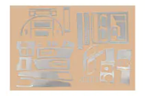 Mercedes Sprinter W906 2006–2018 Kit ornamente bord (Meric, 50 piese) Carbon foto 6
