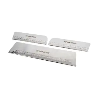 Protectii praguri interioare Carmos V1 (3 buc, inox) foto 2