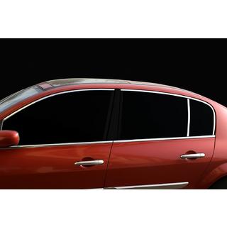 Ornamente superioare geamuri inox (6 buc) Renault Megane II 2004-2009 foto 1