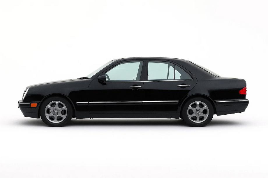 Mercedes E-class W210 1995-2002 Ornamente inferioare geamuri inox (4 buc) OmsaLine - Otel Inoxidabil Italian Foto 3