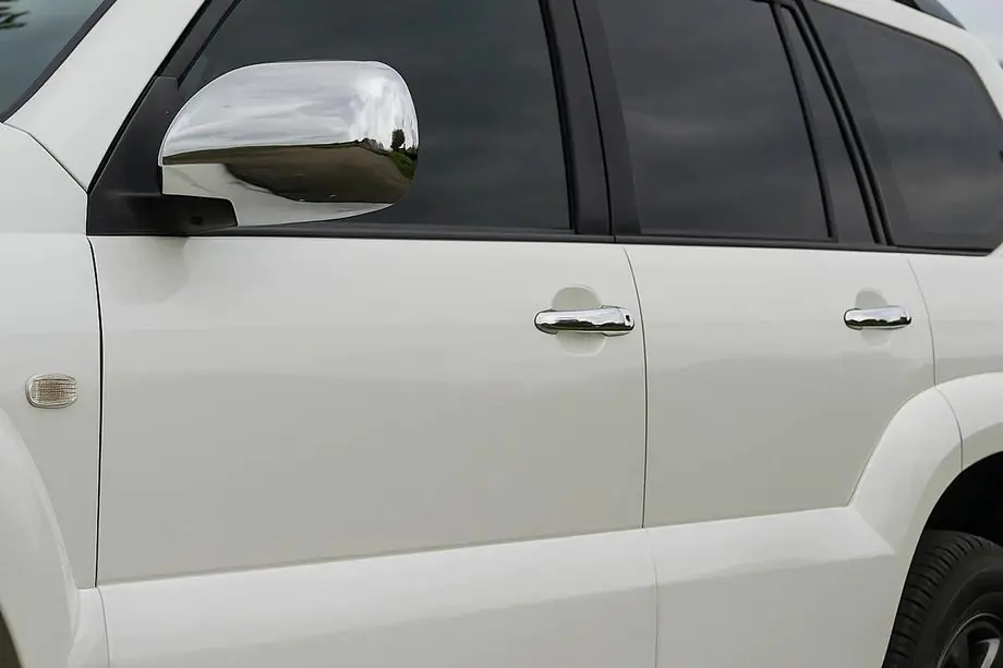 Toyota Land Cruiser Prado 120 2002-2009 Capace Manere Cromate (4 buc, Otel Inoxidabil) Image