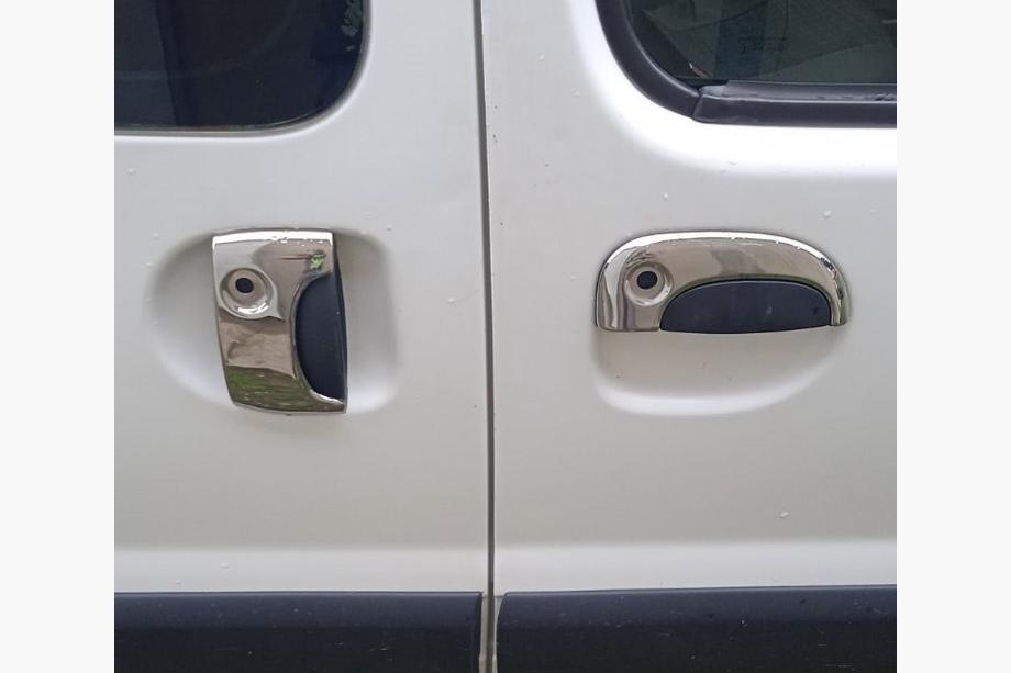 Renault Kangoo 1998-2008 Capace Manere Cromate (Otel Inoxidabil) Doua fata + doua culisante Image