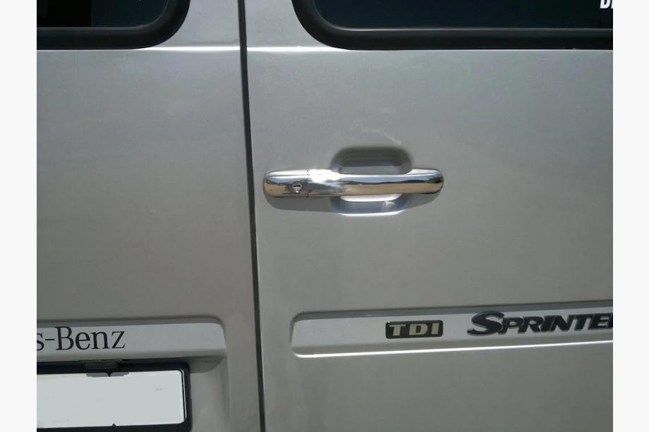 Mercedes Vito W638 1996-2003 Capace Manere Usa Cromate (Otel Inoxidabil) Foto 6