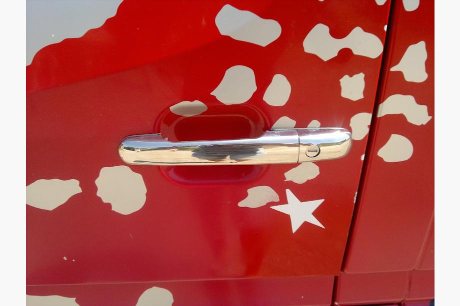 Mercedes Vito W638 1996-2003 Capace Manere Usa Cromate (Otel Inoxidabil) Foto 4