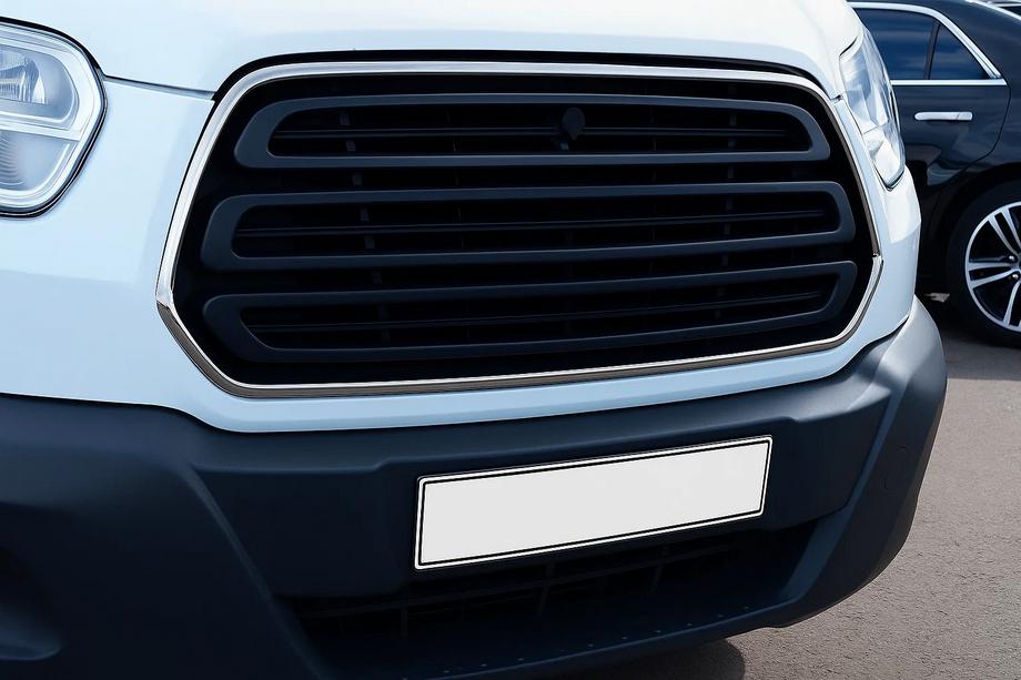 Ford Transit 2014- Rama Grila Cromata (2014-2018, 2 buc, Inox) Carmos - Otel Inoxidabil Turcesc Image