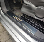 Volkswagen Caddy 2004-2010 Capace praguri interioare (Carmos, otel inoxidabil) foto 1