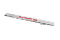 Mercedes Sprinter W906 2006–2018 Ornament inox deasupra numarului cu iluminare Iluminare Rosie foto 1