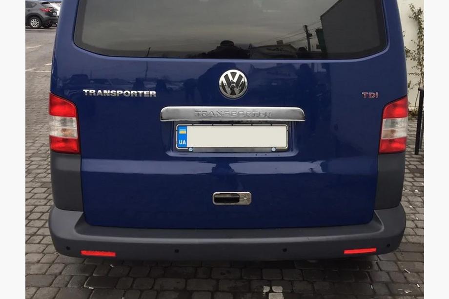 Volkswagen T5 2010-2015 Ornament maner hayon deasupra numarului (inox) Transporter, Carmos - Otel Turcesc Foto 5