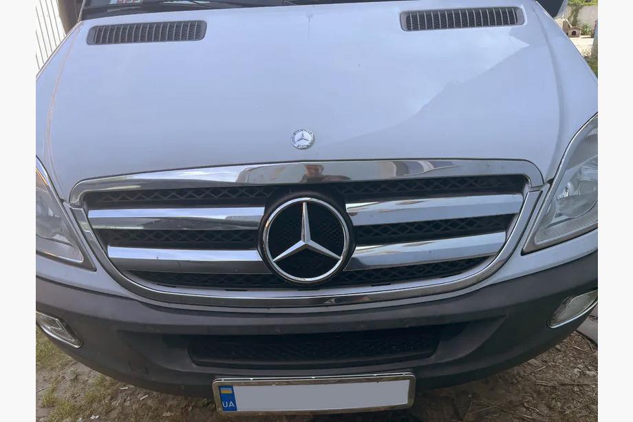 Mercedes Sprinter W906 2006–2018 Rama Grila Cromata (2006-2013, Otel Inoxidabil) OmsaLine - Otel Inoxidabil Italian Image