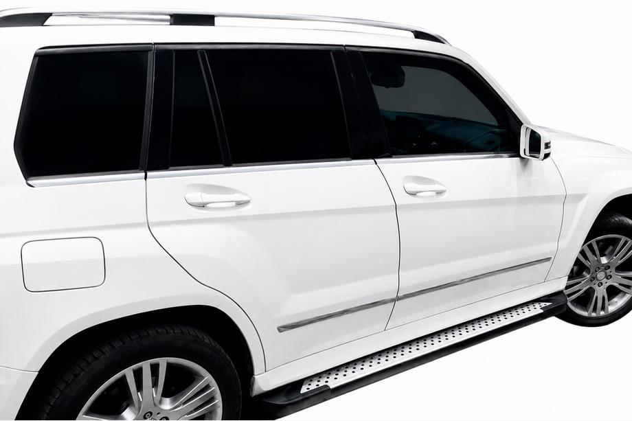 Mercedes GLK class X204 2008-2015 Praguri Laterale Allmond Grey (2 buc, Aluminiu) Image