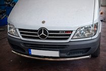 Mercedes Sprinter W901/902/903/904/905 1995–2006 Bullbar Fata ST008 (Inox) foto 2