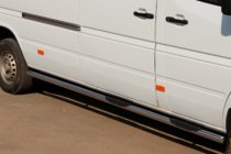 Volkswagen LT 1995-2006 Tevi Laterale (2 buc, Otel Inoxidabil) foto 1
