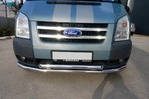 Ford Transit 2000–2014 Bullbar Fata ST014 (2006-2014, Inox) foto 2