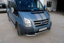 Ford Transit 2000–2014 Bullbar Fata ST014 (2006-2014, Inox) foto 3