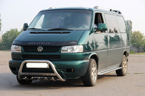 Volkswagen T4 Caravelle/Multivan 1990–2003 Bullbar WT003 60mm Otel Inoxidabil 51mm, cu inscriptie foto 4