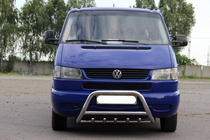 Volkswagen T4 Caravelle/Multivan 1990–2003 Bullbar WT003 60mm Otel Inoxidabil 51mm, cu inscriptie foto 2