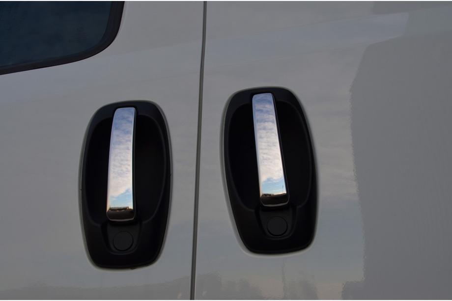 Citroen Nemo 2007-2017 Capace Cromate Manere Usi (4 buc, Otel Inoxidabil) Image