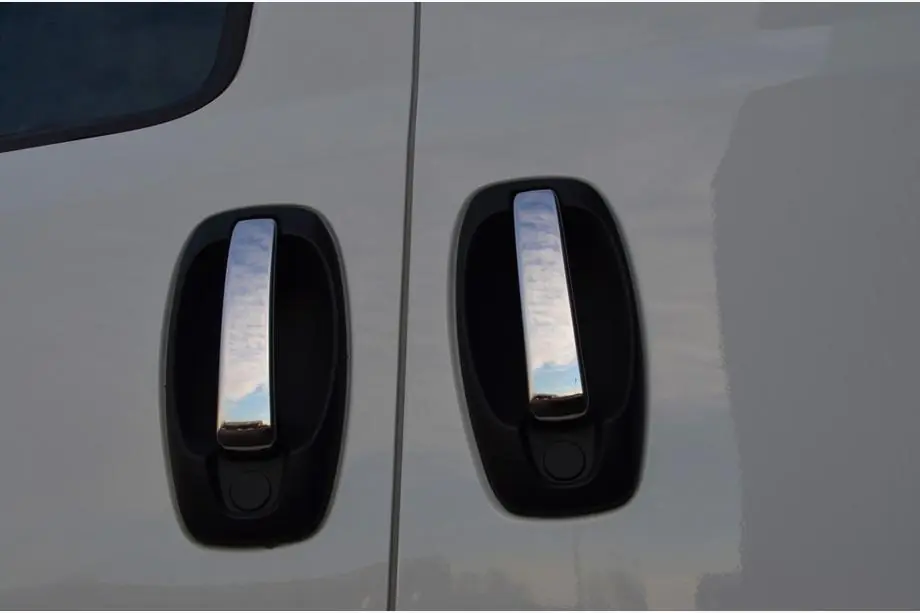 Citroen Nemo 2007-2017 Capace Cromate Manere Usi (4 buc, Otel Inoxidabil) Carmos - Otel Inoxidabil Turcesc Image