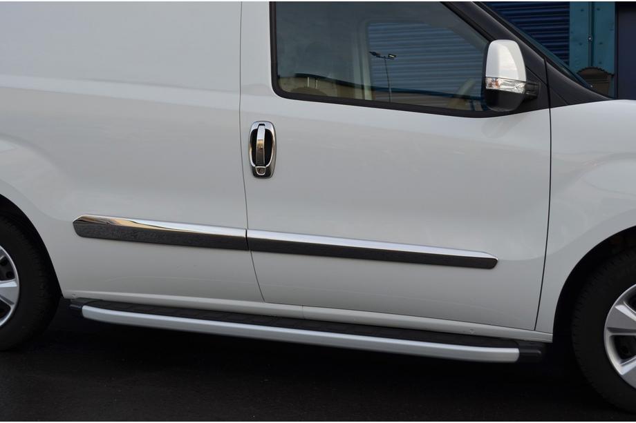 Citroen Nemo 2007-2017 Capace manere si contururi cromate (8 buc, inox) Carmos - Otel Inoxidabil Turcesc Image