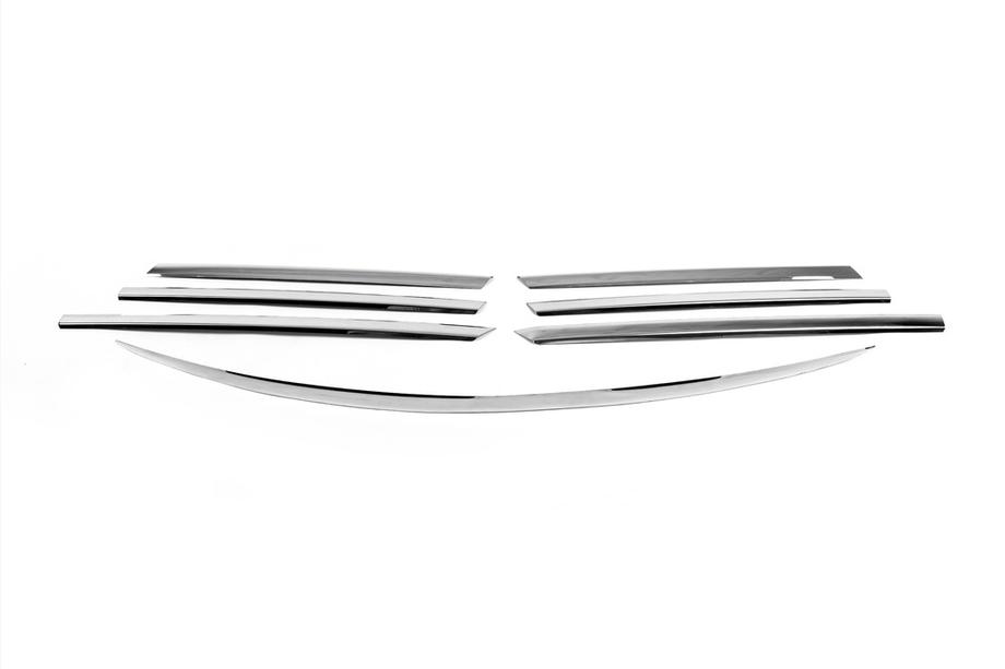 Mercedes Viano 2004-2014 Capace grila cromate (7 piese, inox) Foto 2