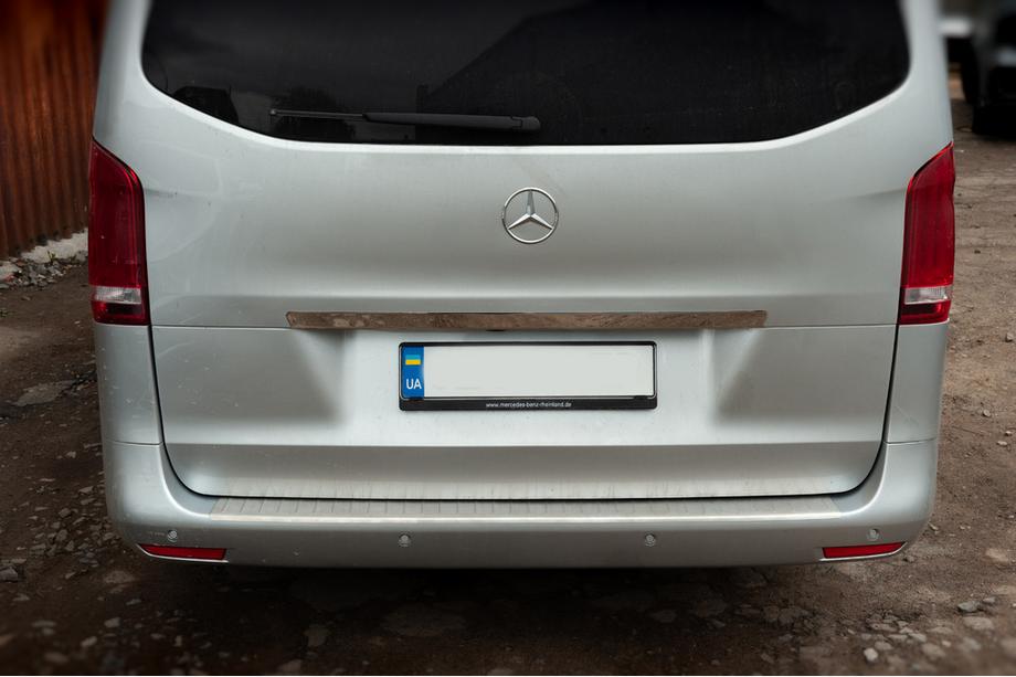 Mercedes Vito/V-class W447 2014- Protectie bara spate OmsaLine inox Mat Foto 3