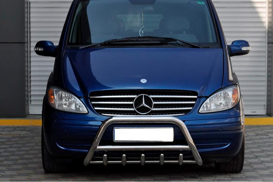Mercedes Viano 2004-2014 Bullbar WT003/004 (Inox) 60mm, fara inscriptie Foto 6