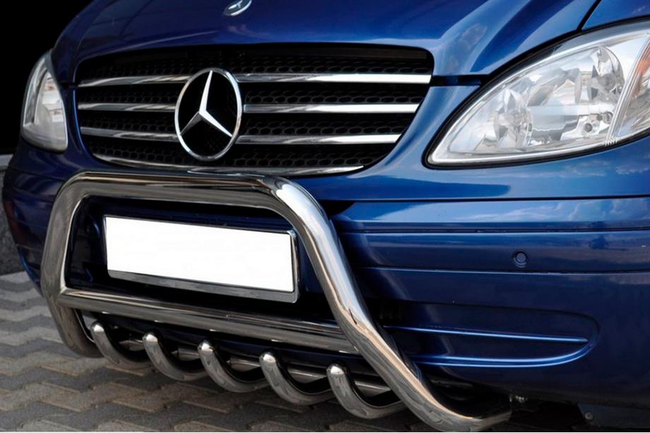 Mercedes Viano 2004-2014 Bullbar WT003/004 (Inox) 60mm, fara inscriptie Foto 8