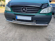 Mercedes Viano 2004-2014 Protectie Fata ST014 (Inox) 60/42mm foto 3