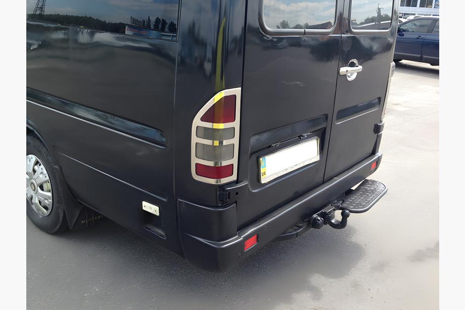 Mercedes Sprinter W901/902/903/904/905 1995–2006 Capace Cromate pentru Stopuri (2 buc, Otel Inoxidabil) OmsaLine - Otel Inoxidabil Italian Image