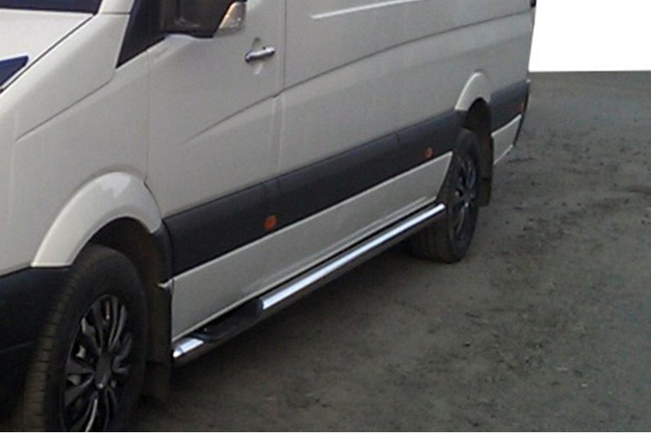 Volkswagen Crafter 2006-2016 Tevi Laterale (2 buc, Otel Inoxidabil) d60, ampatament scurt Foto 7