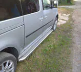 Volkswagen Caddy 2004-2010 Praguri Laterale Premium (2 buc, Inox) foto 2