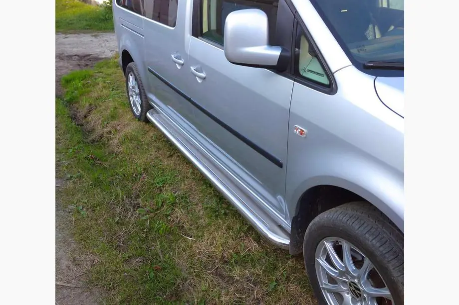 Volkswagen Caddy 2004-2010 Praguri Laterale Premium (2 buc, Inox) Image