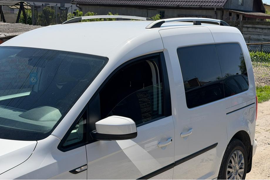 Volkswagen Caddy 2010-2015 Bare Longitudinale Crom Standard, Picioare Metalice Foto 4