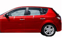 Kia Ceed 2007-2012 Ornamente Geamuri Otel Inoxidabil (4 buc) foto 1