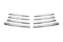 Volkswagen T4 Caravelle/Multivan 1990–2003 Ornamente grila cromate Capota inclinata (8 buc, inox) foto 2