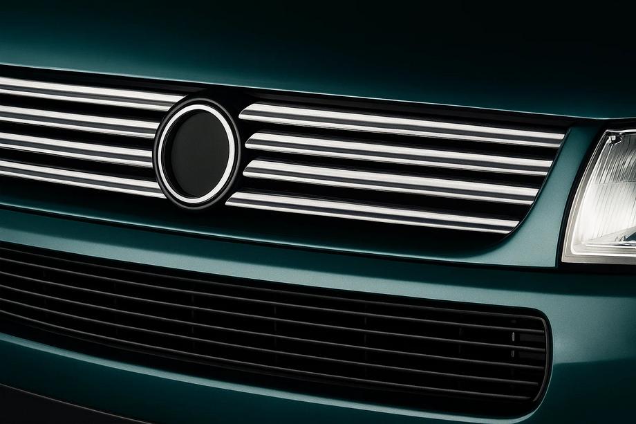 Volkswagen T4 Caravelle/Multivan 1990–2003 Ornamente grila cromate Capota inclinata (8 buc, inox) Image
