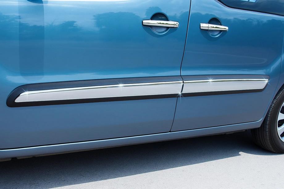 Citroen Berlingo 2008-2018 Molduri Usi Otel Inoxidabil (4 buc) Carmos - Otel Inoxidabil Turcesc Image