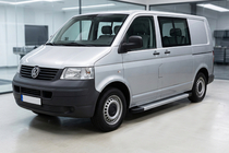 Volkswagen T5 Transporter 2003-2010 Praguri Laterale Maya V2 (2 buc, Aluminiu) Ampatament Lung foto 1