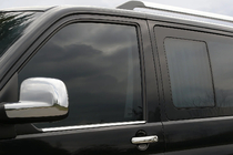 Volkswagen T5 Multivan 2003–2010 Ornamente geamuri fata (2 buc, otel inoxidabil) foto 1