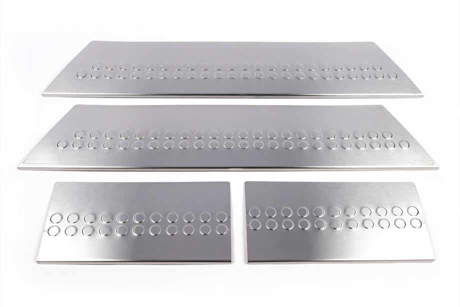 Volkswagen T5 2010-2015 Protectii praguri interioare Carmos inox 4 usi, fara inscriptie Foto 8