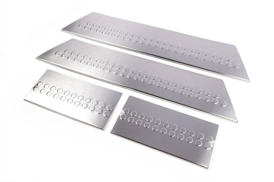 Volkswagen T5 2010-2015 Protectii praguri interioare Carmos inox 4 usi, fara inscriptie Foto 4