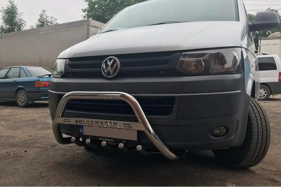 Volkswagen T5 2010-2015 Bullbar WT003 (Inox) 60 mm, cu inscriptie Foto 7