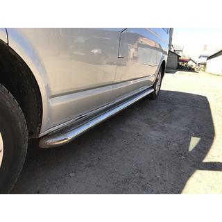 Praguri Laterale Premium (2 buc, Inox) Volkswagen T5 2010-2015 foto 4