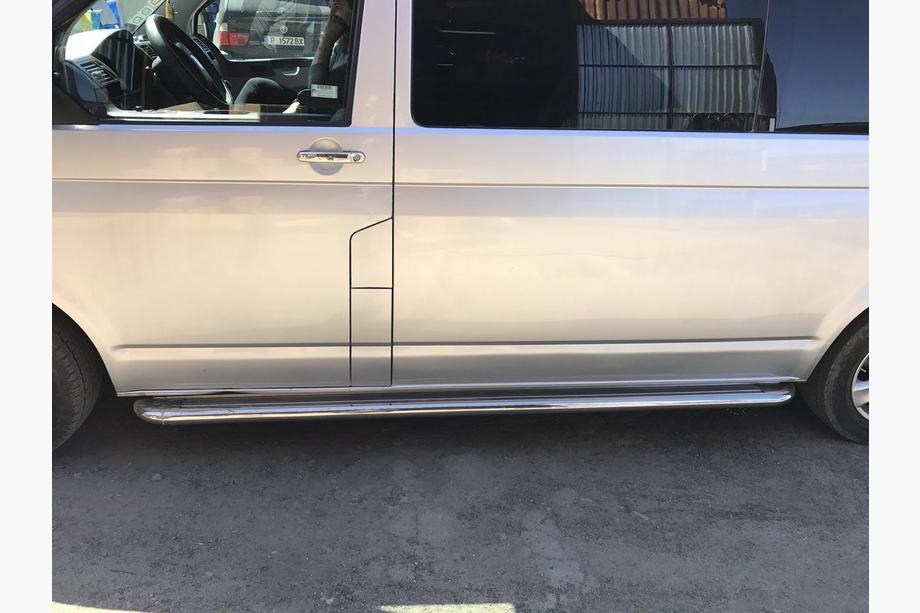 Volkswagen T5 2010-2015 Praguri Laterale Premium (2 buc, Inox) 60 mm, ampatament lung Foto 3