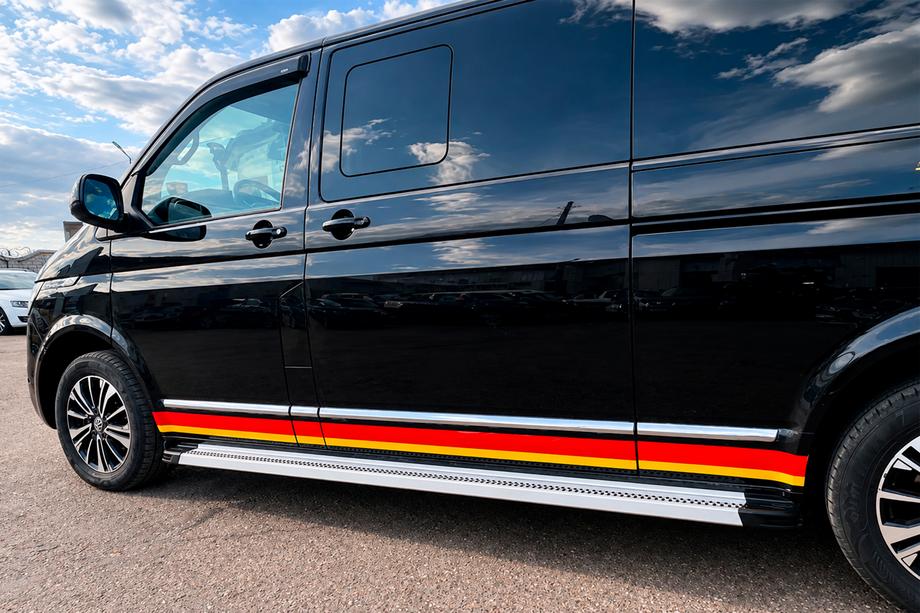 Volkswagen T5 2010-2015 Praguri Laterale Maya V2 (2 buc, Aluminiu) Ampatament Lung Foto 5